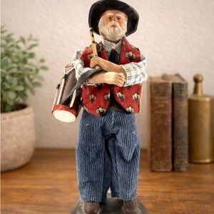 Michel Gilli Santon 7” Provençal Drummer Man Manosque France Signed Clay Figure